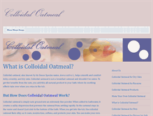 Tablet Screenshot of colloidaloatmeal.com